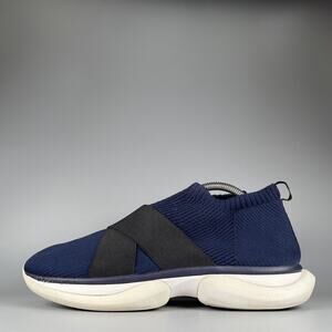 Tory Burch Sport Bubble Sock Women's 10.5 Navy Slip-On Sneakers Casual Shoes EUC